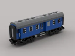 Construction train passenger car from the german federal railway