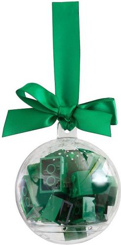 Lego Holiday Ornament with Green Bricks