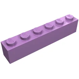 Brick 1 x 6 / Medium Lavender