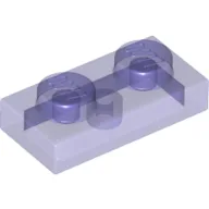 Plate 1 x 2 / Trans-Purple