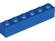 Brick 1 x 6 / Blue