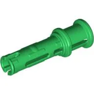 Technic Pin Long with Friction Ridges Lengthwise and Stop Bush [3 Lateral Holes, Big Pin Hole] / Green