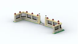 Fence and rails