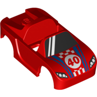 Lego Minifig Hipwear Racing Car Suit / Costume / Red