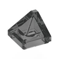 Lego Brick Sloped 30° 1 x 1 x 2/3 Double Corner / Trans-Black