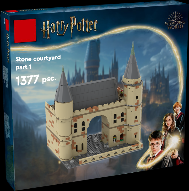 Lego Stone courtyard part 1