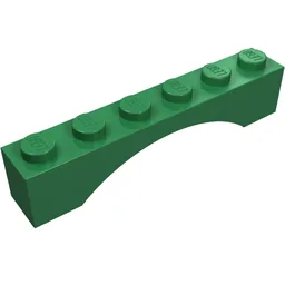 Brick Arch 1 x 6 / Green