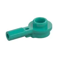 Plate Special Round 1 x 1 with Hollow Stud and Horizontal Bar 1L / Dark Turquoise