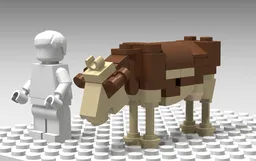 Alpine Cow #2 (minifigure-scale)