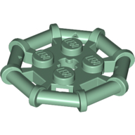 Lego Plate Special 2 x 2 with Bar Frame Octagonal, Reinforced, Completely Round Studs / Sand Green