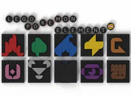LEGO pokemon card elements