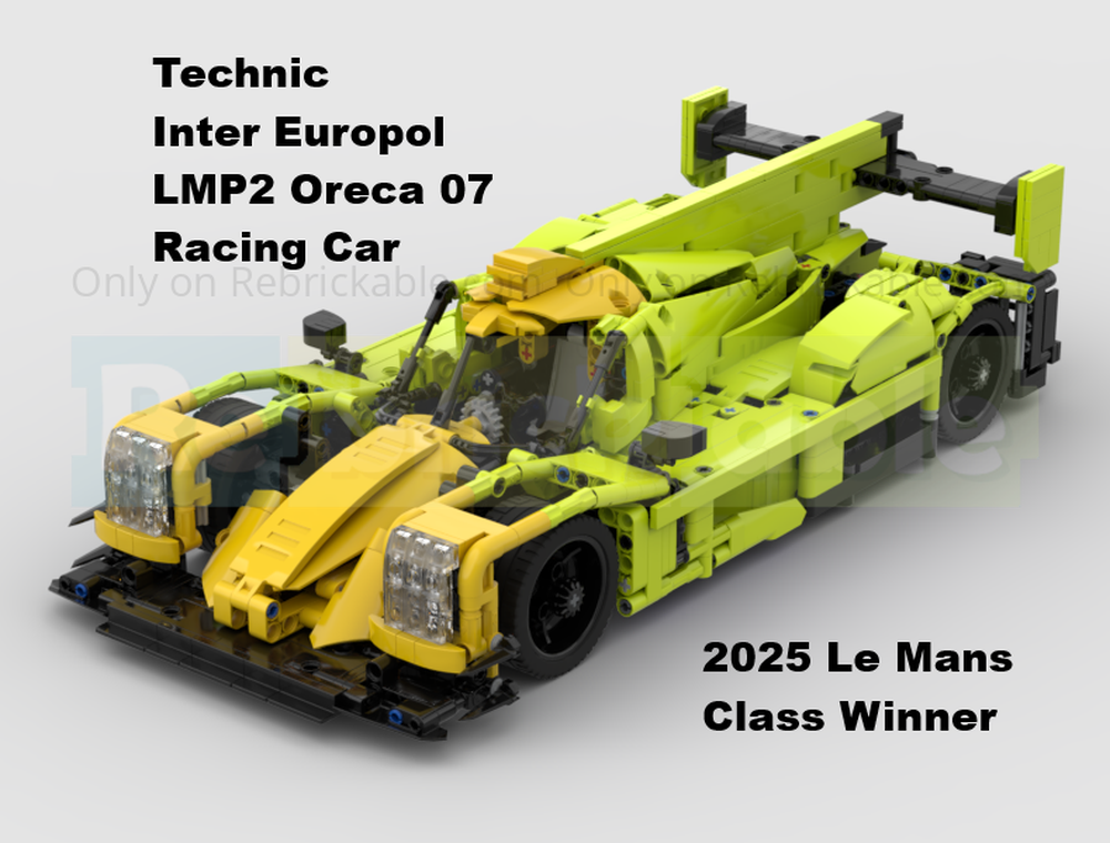 Lego Technic Inter Europol LMP2 Oreca 07 Racing Car