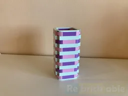 Pastel Rounded Corner Lego Vase