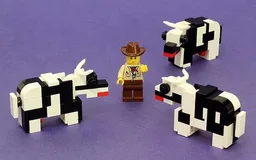 Minifig Scale Cow