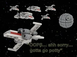 Small T-65 X-Wing Fighter