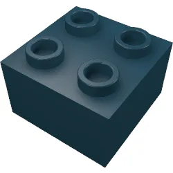 Brick 2 x 2 without Inside Ridges / Black