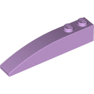 Lego Brick Curved 6 x 1 / Lavender