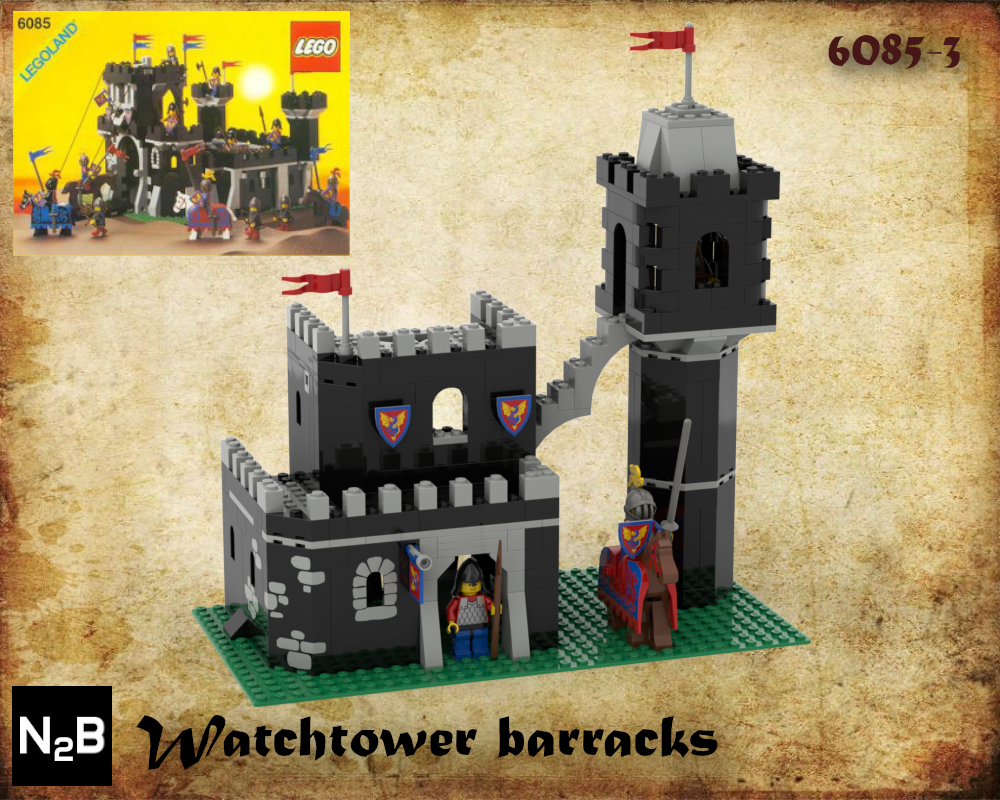 Lego Watchtower barracks - Lego 6085 alternate build 3