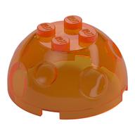 Lego Rock Arctic Globe, Top / Trans-Orange
