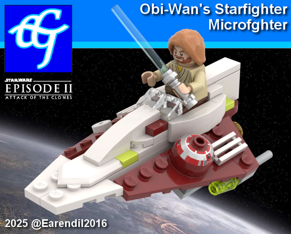 Lego Obi-Wan's Starfighter Microfighter