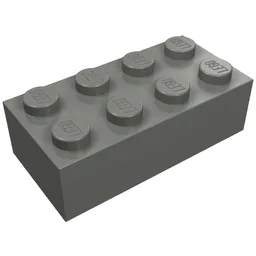 Brick 2 x 4 / Dark Bluish Gray