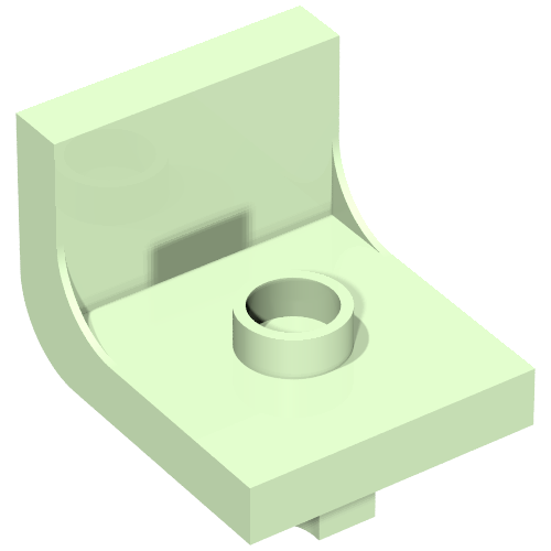 Lego Duplo Chair 2 x 2 x 2 with One Stud / Light Green