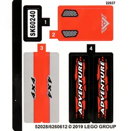 Sticker Sheet for Set 60240-1 / [No Color/Any Color]