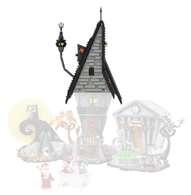 Lego Nightmare Before Christmas - Jack's house roof alternate