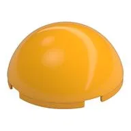 Dome Hemisphere 4 x 4 / Bright Light Orange
