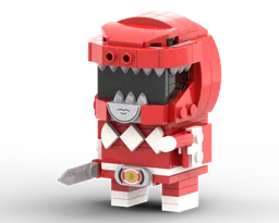 Red Mighty Morphin Power Ranger Brickheadz (MMPR, 恐竜戦隊 ジュウレンジャー, ZyuRanger)