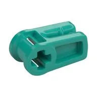 Wire Clip with Axle Hole / Dark Turquoise