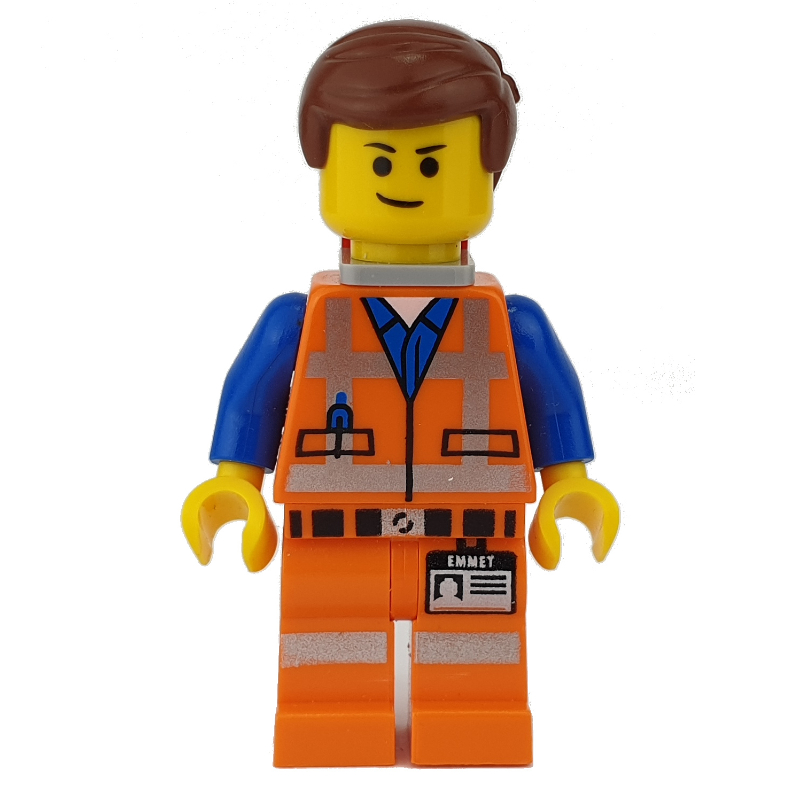 Lego Emmet, Piece of Resistance, Eyebrows, Happy / Scared