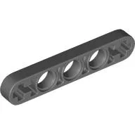 Technic Beam 1 x 5 Thin with Axle Holes on Ends / Dark Bluish Gray