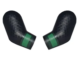 Arm, (Matching Left and Right) Pair with Diamonds and Green Cuffs Pattern / Black