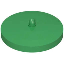 Fabuland Trashcan Lid 5 x 5 / Green