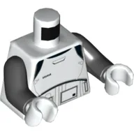Torso, Armor First Order Executioner Trooper Print, Black Arms, White Hands