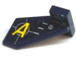 Tail Shuttle, Small with Yellow 'A' and Silver Lines Pattern on Left Side (Sticker) - Set 8631