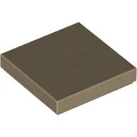 Tile 2 x 2 with Groove / Dark Tan