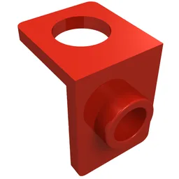 Minifig Neckwear Bracket [One Stud] / Red