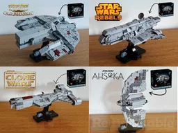 MOC - 75375 Milenium Falcon alternate builds 4 pack - bundle #3