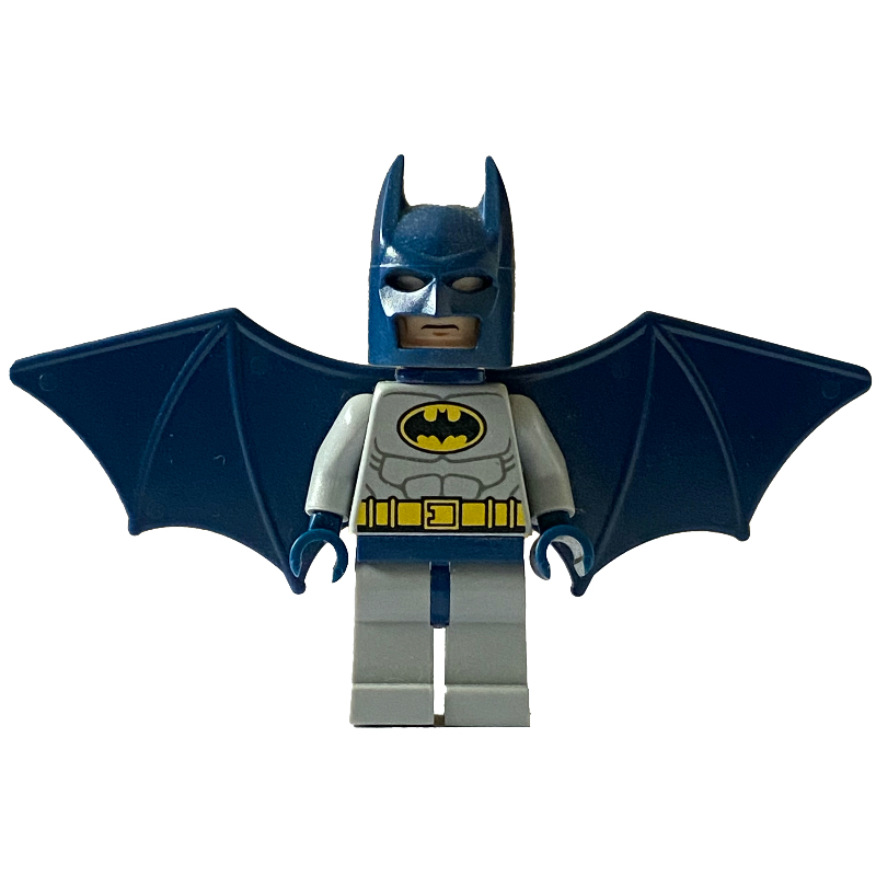 Lego Batman, Light Bluish Gray Suit, Dark Blue Wings and Cowl