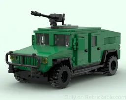 9-wide Military Light Armoured Truck