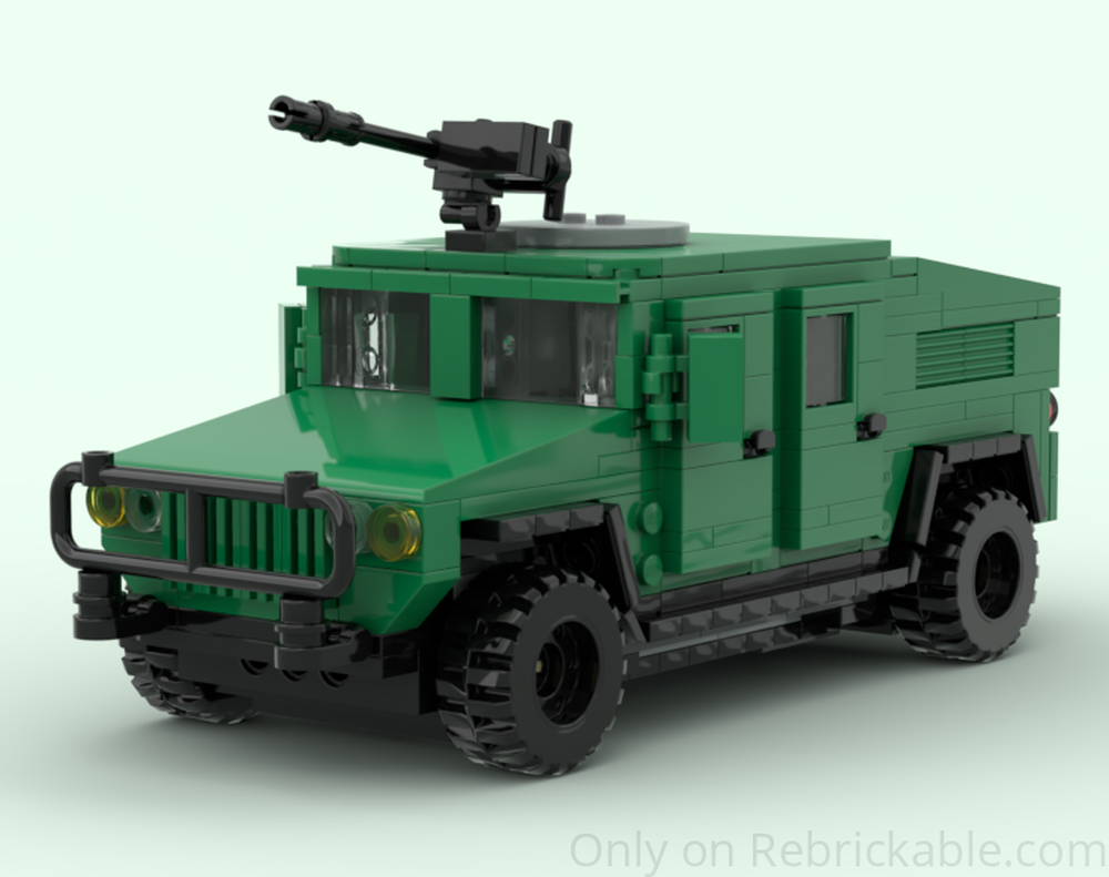 Lego 9-wide Military Light Armoured Truck