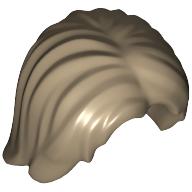 Lego Hair Mid-Length Tousled with Center Part / Dark Tan