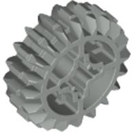 Lego Technic Gear 20 Tooth Double Bevel with Axle Hole Type 2 [X Opening] / Light Gray