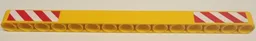 Technic, Liftarm Thick 1 x 15 with Red and White Danger Stripes Pattern (Stickers) - Set 8421