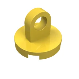 Tile Special Round 2 x 2 - Thin Lifting Ring / Yellow