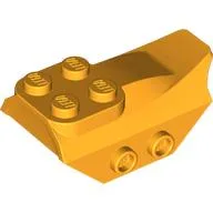 Brick Special 2 x 5 with Slope, Studs on Side / Bright Light Orange