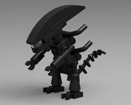 Xenomorph - minifigure scale