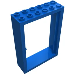 Door Frame 2 x 6 x 7 / Blue